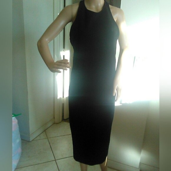 COPY - BNWT ZARA BACKLESS DRESS BLACK SLEEVELESS ELEGANT SEXY & WOW SZ. MD - Picture 9 of 9